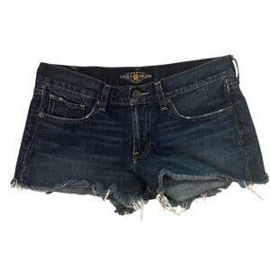 Lucky brand Jean shorts “the cut off” size 4/27, distressed